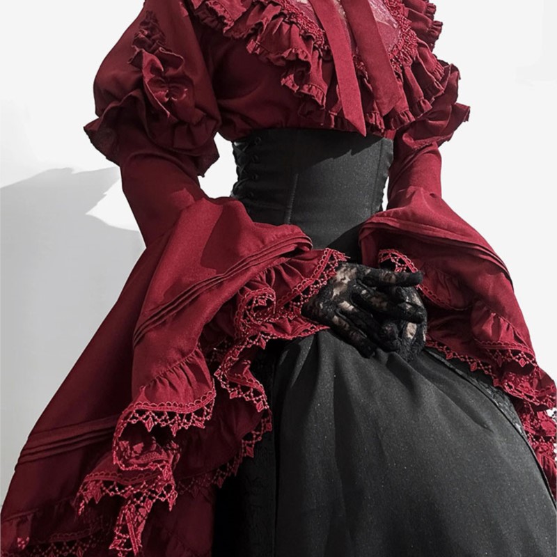 Halloween dress black and red  - Women'S Red Formal Wear 评论和价格