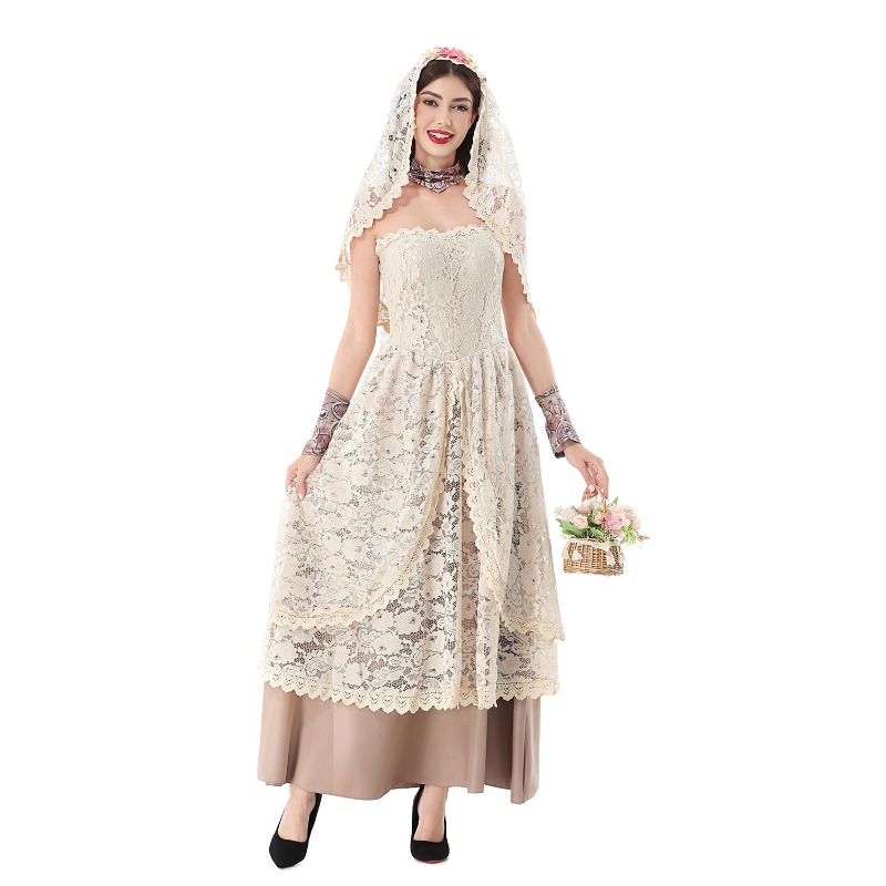 Women Vintage Lace Maxi Dress  - Lace Dress 评论和价格