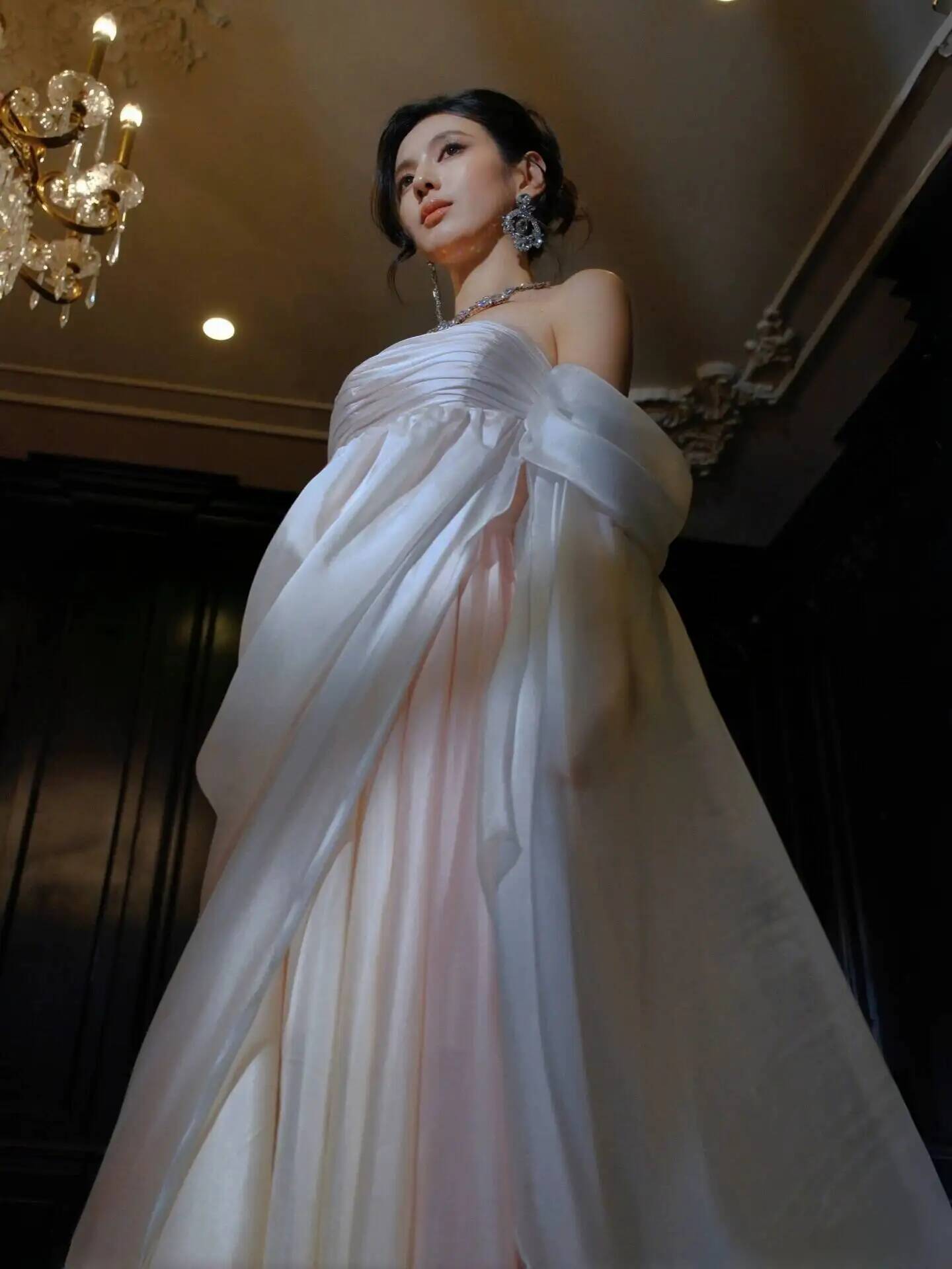 Strapless Flowy Chiffon Evenin - Evening Gown 评论和价格