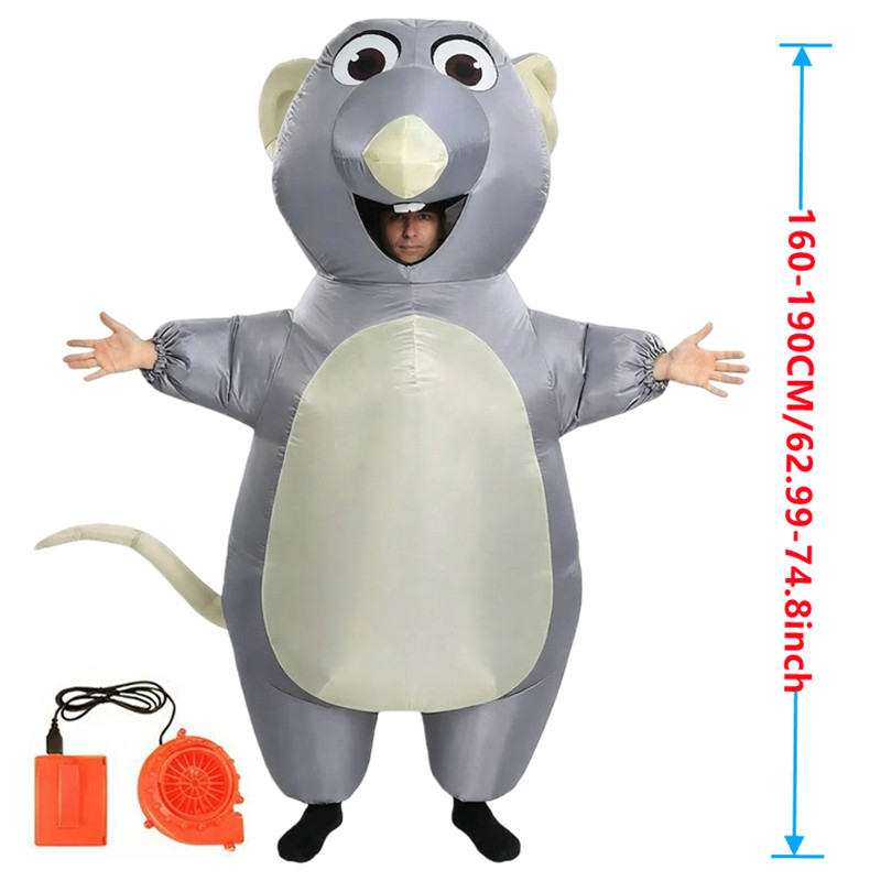 Cartoon Mouse Inflatable Costu - Womens Suit 评论和价格
