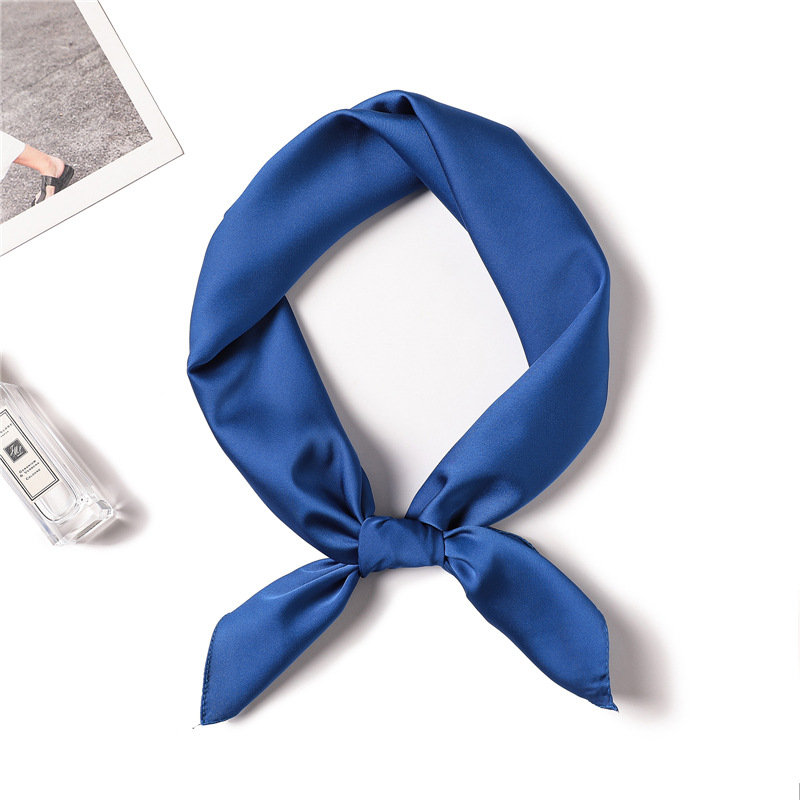 70cm Pure-color Scarf Female I - Silk Blouse 评论和价格