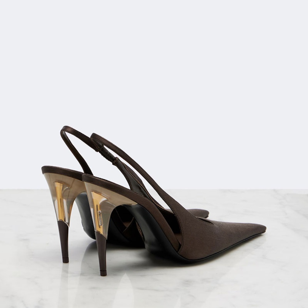 Women Satin Pointed‑Toe Stilet - Formal Dress 评论和价格