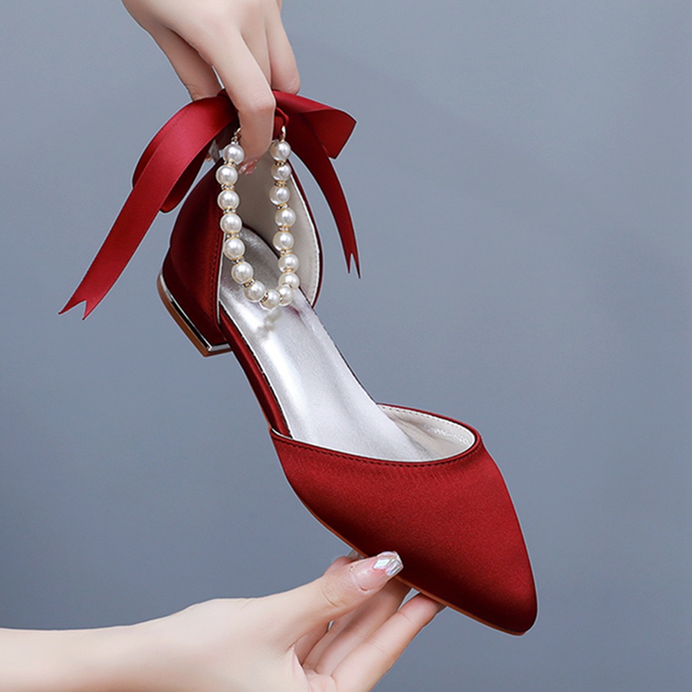 Wedding Shoes Bride Flat Heel  - Wedding Dress 评论和价格